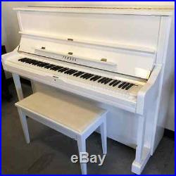 Yamaha U1 Upright Piano, Polished White, Circa 2003