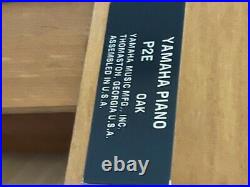 Yamaha Upright polished Oak Piano P2E in hardly used (Very Good Condition)