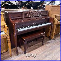 Young Chang AF108 43 Satin Mahogany Console Piano c1998 #T00017360