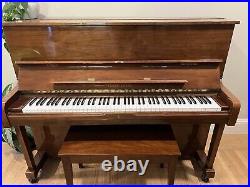 Young Chang U121 piano with bench