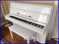 Young Chang Upright Piano 101-A Rare White Excellent Condition