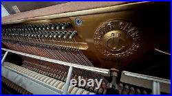 Young Chang Upright Piano F-108B Satin Oak Walnut with Bench Local Pick Up Only