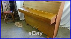 Zender compact piano in a Teak Case to Include delivery (South Devon) SEE VIDEO